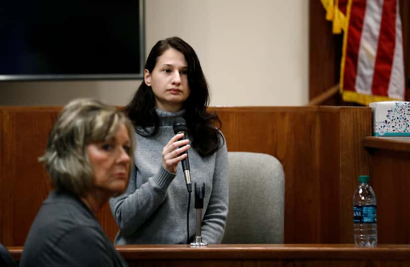 Gypsy Rose Blanchard durante el juicio a su exnovio Nicholas Godejohn, en noviembre de 2018...