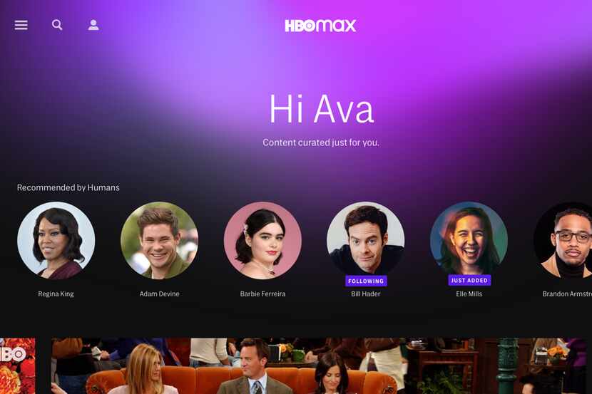 HBO Max will feature "Recommended by Humans," a tool that lets celebrities suggest favorite...