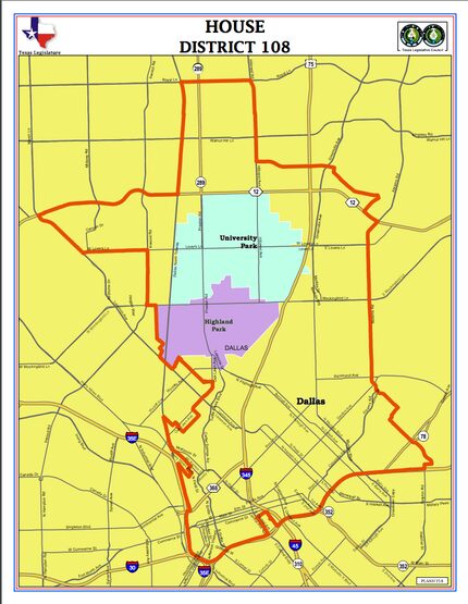 Mapa del distrito 108