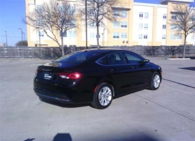 The Chrysler 200 that Newby's accused of stealing from his gravely wounded roommate.