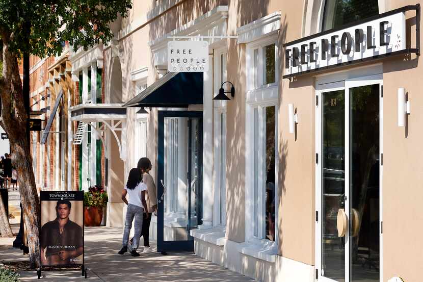 Free People at Southlake Town Square. The shopping center has 130 stores and restaurants. 