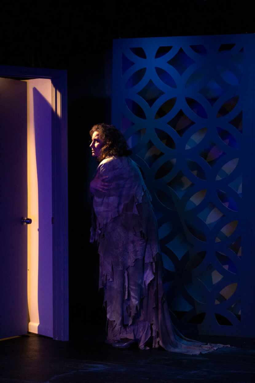 In WingSpan Theatre Company's production of Footfalls, Jennifer Kuenzer rhythmically paces...