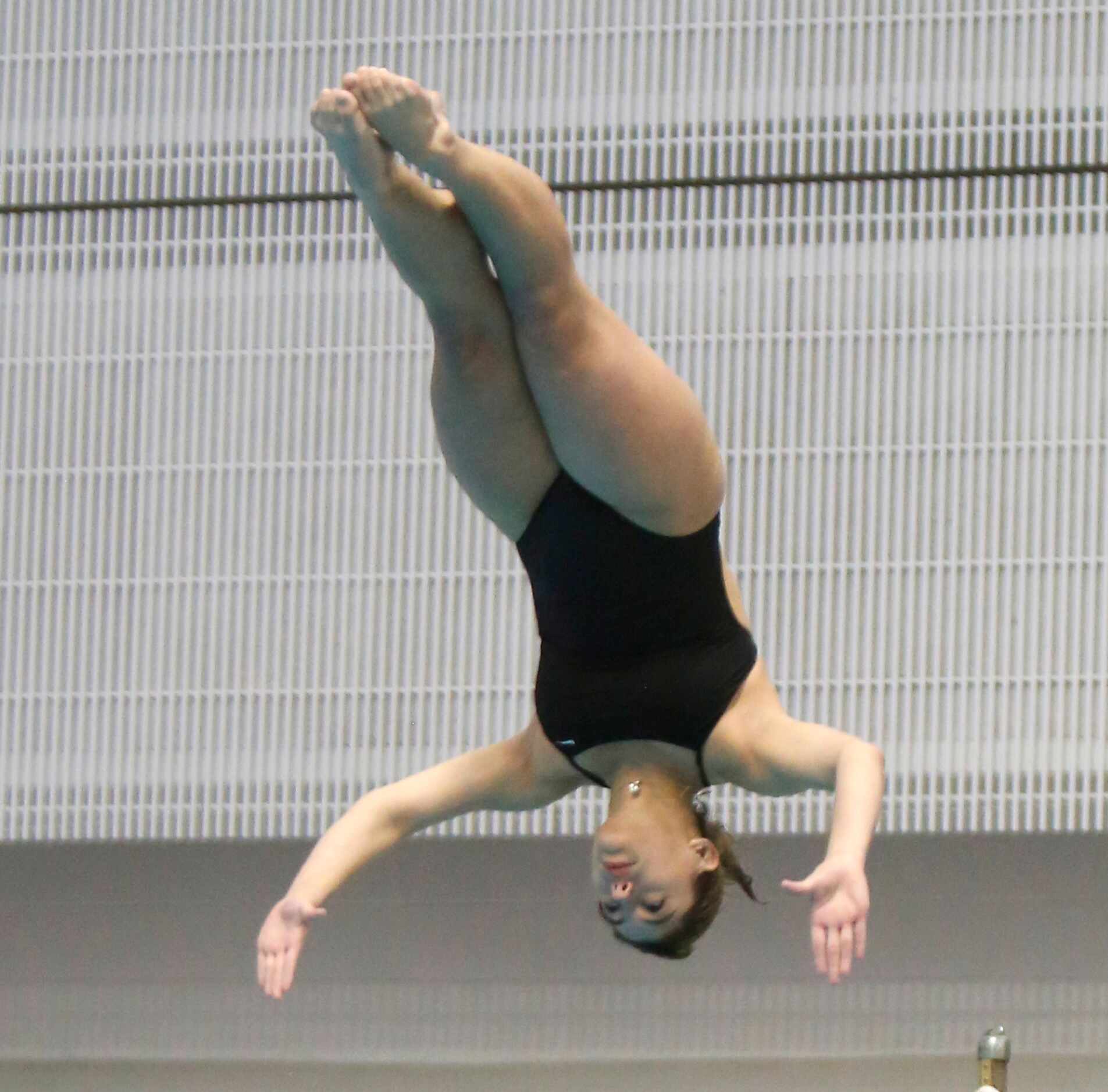 Lewisville Flower Mound Marcus diver Sydney Rice competes in the Girls 6A diving...