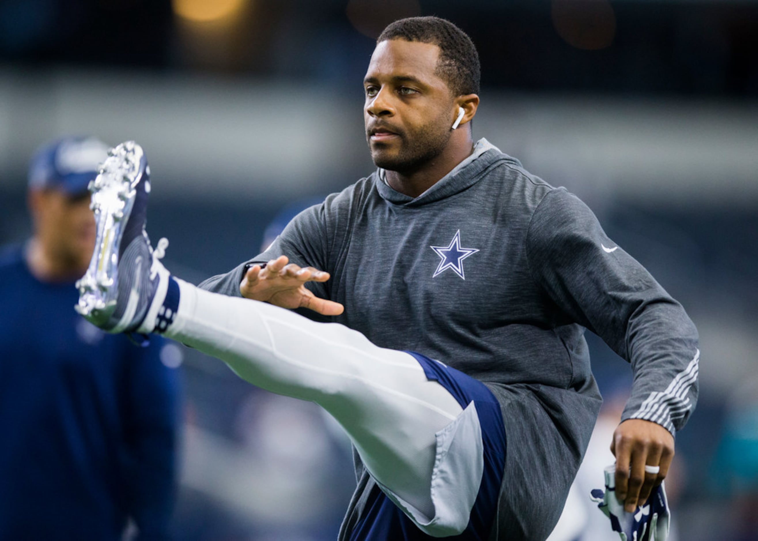 Randall Cobb of the Dallas Cowboys carries the ball against the Miami