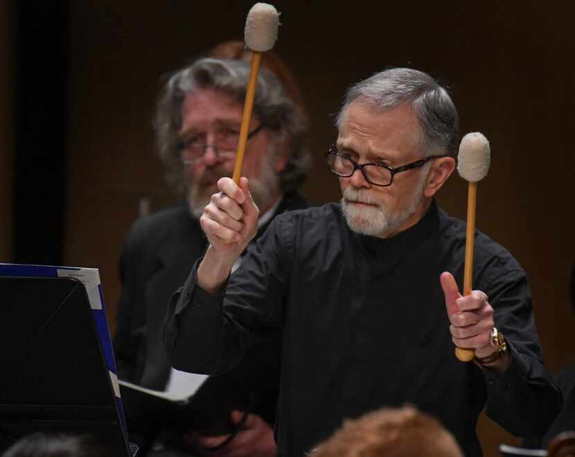 Douglas Howard, Dallas Symphony Orchestra percussionist, performs with members of the Arts...
