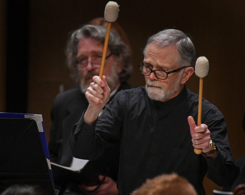 Douglas Howard, Dallas Symphony Orchestra percussionist, performs with members of the Arts...