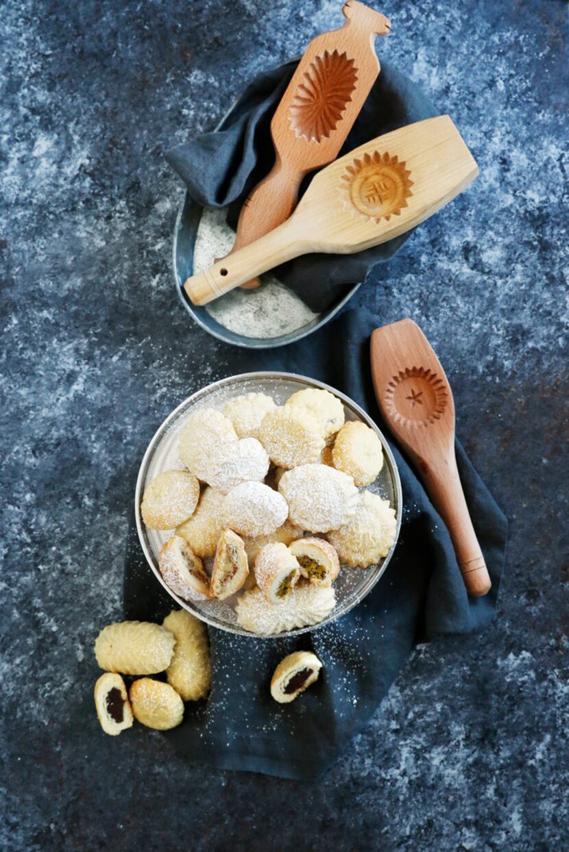 Ma'amoul is a traditional Lebanese Easter cookie filled with date paste, chopped almonds,...