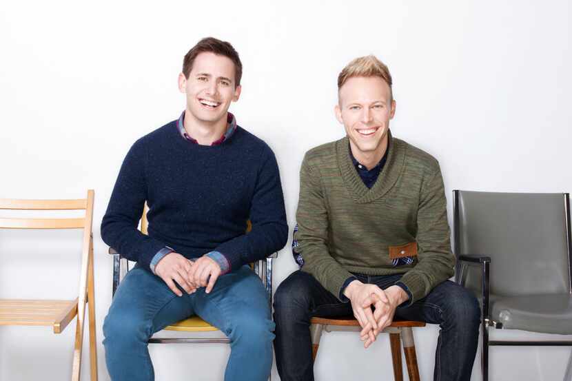  Benj Pasek (left) and Justin Paul, the Tony, Grammy and Academy Award-winning songwriting...