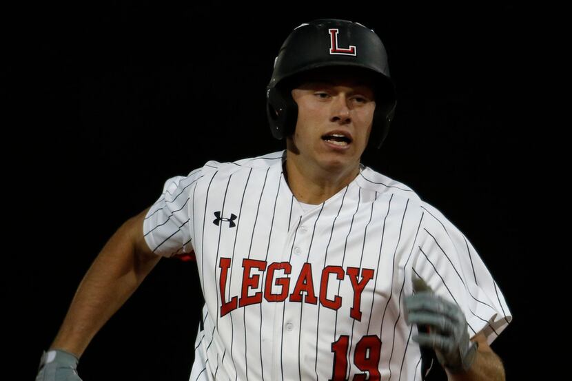 Mansfield Legacy's Nate Rombach ranks among the area leaders in batting average, RBIs and...