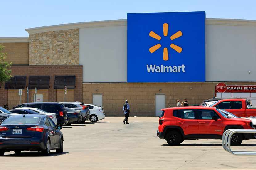 The Walmart Supercenter along Lyndon B. Johnson Freeway and Midway Road in Dallas.