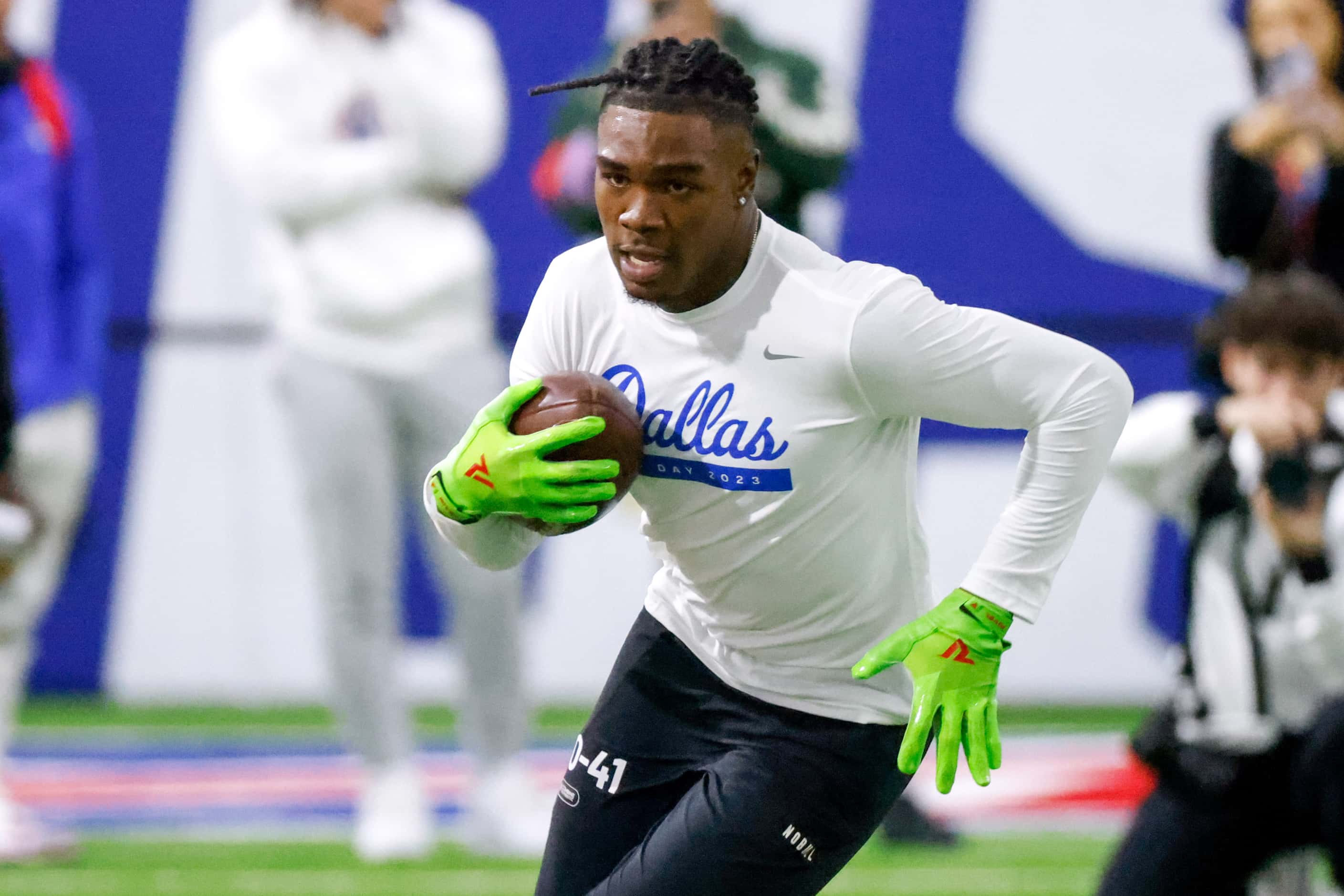 Rashee Rice during the SMU Football's 2023 NFL Pro Day in Dallas on Wednesday, March 22, 2023.