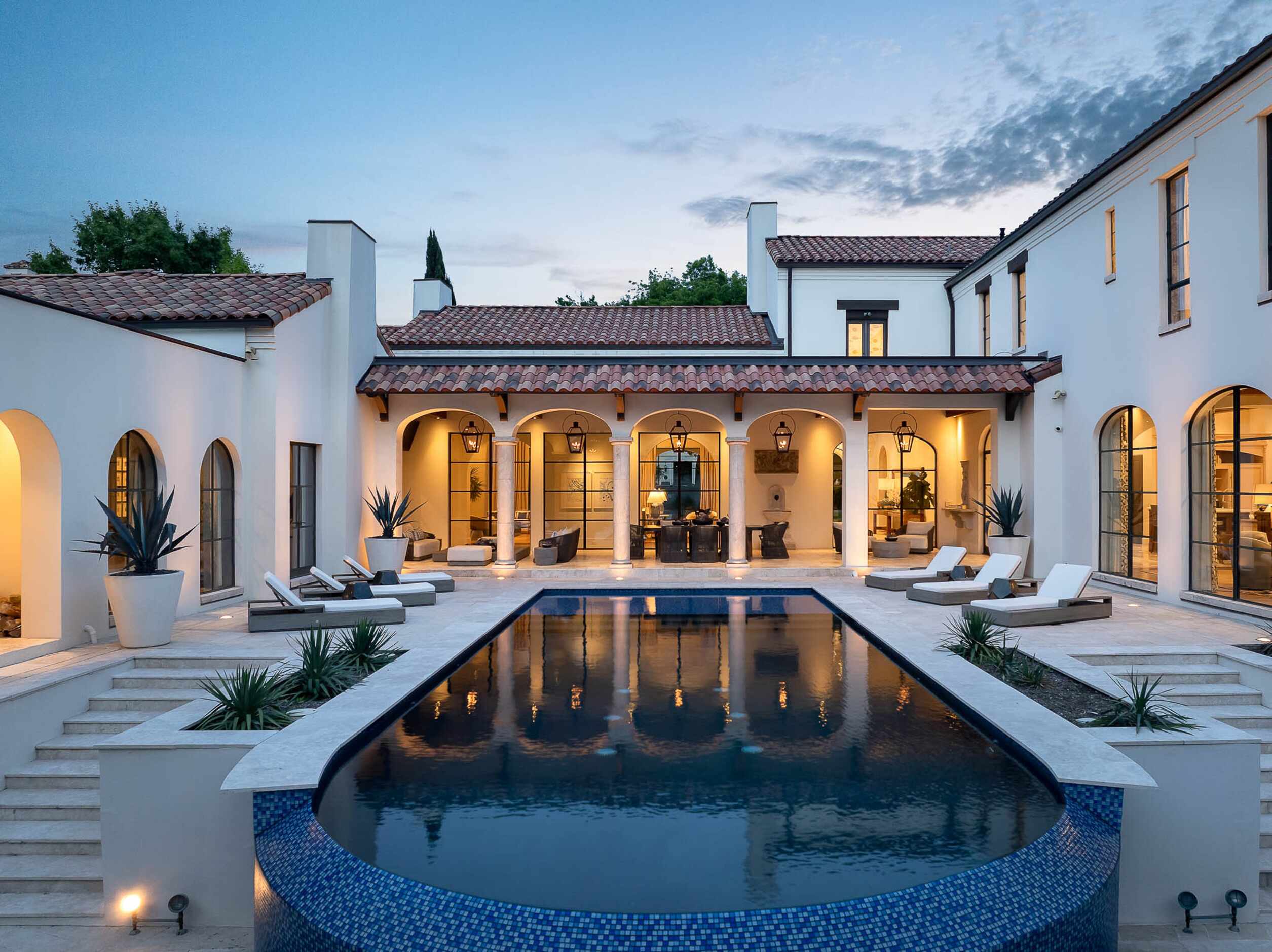 A recently renovated Mediterranean-style estate in Preston Hollow hit the market with an...