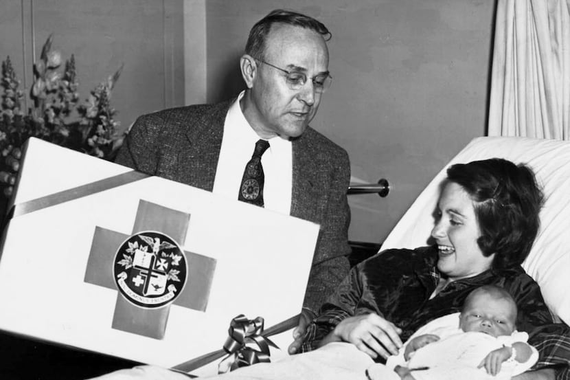 A picture from the historical archives of Blue Cross Blue Shield of Texas. 