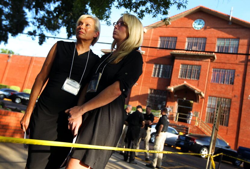 Dr. Donna Aldred, left, and her daughter, Leslie Aldred Lambert stood outside Huntsville...