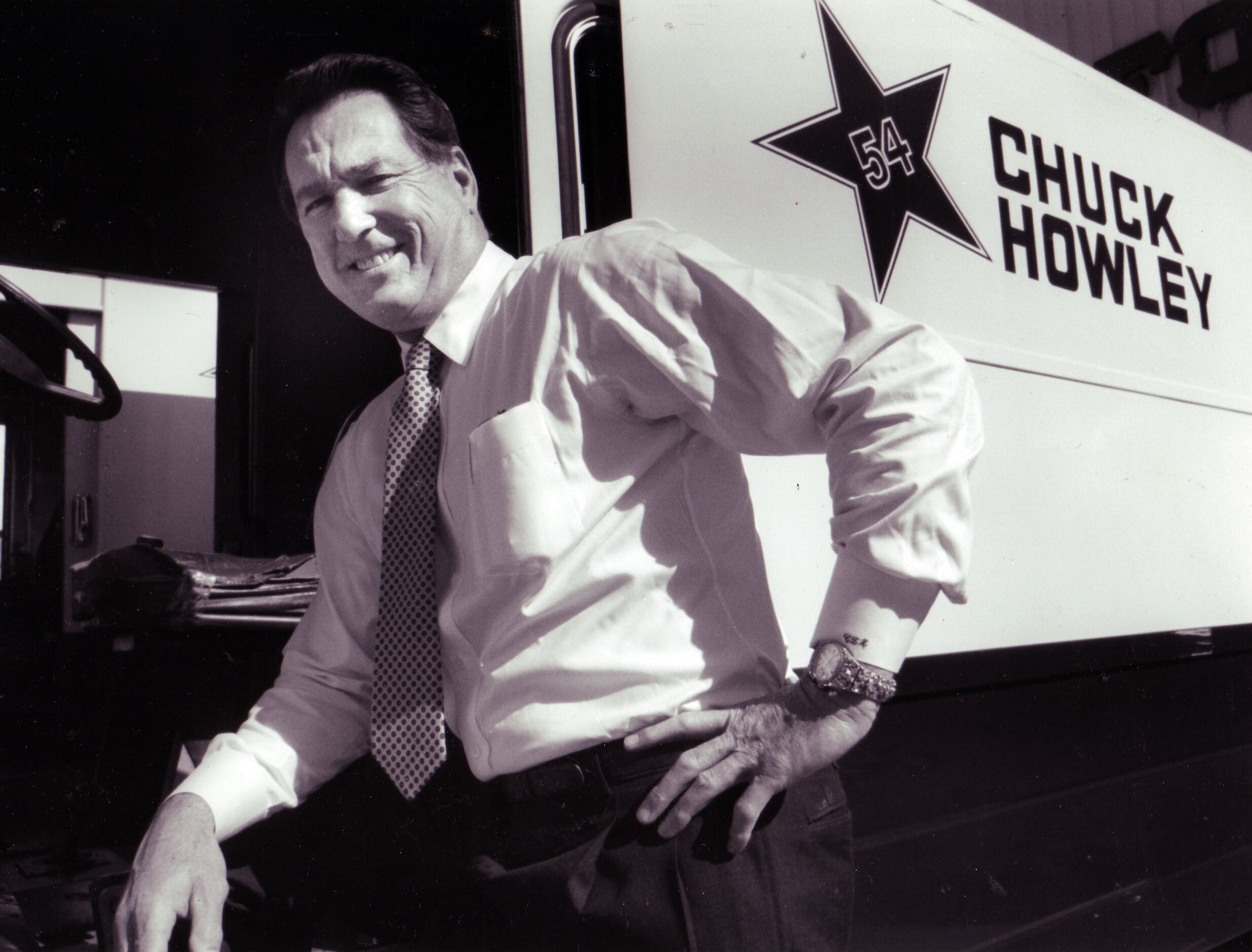 Chuck Howley, former star linebacker for the Dallas Cowboys, and owner of Chuck Howley...