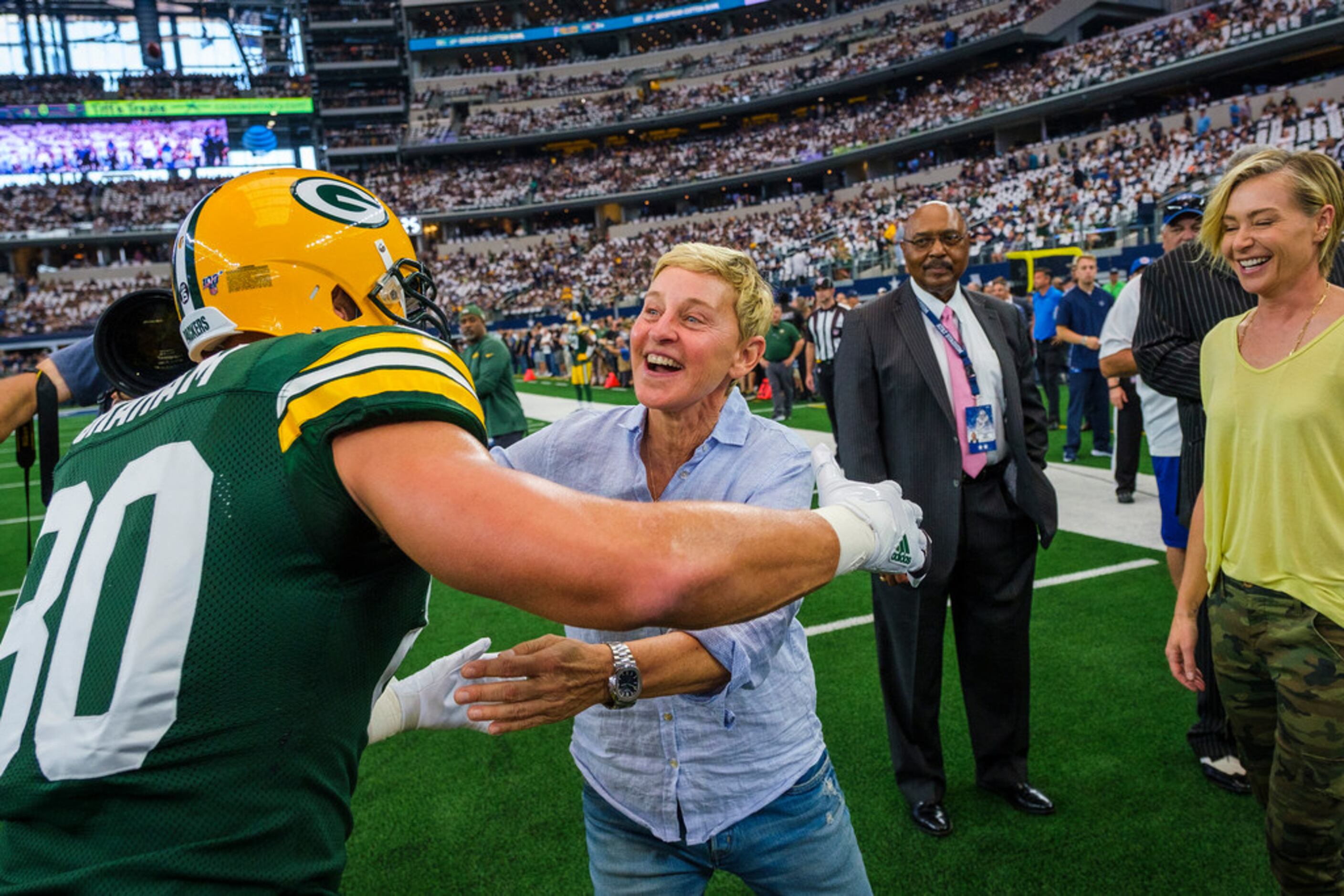 Photos: Randall Cobb shares laugh with former Packers teammate Jordy  Nelson, cheeseheads play cornhole with Cowboys fans