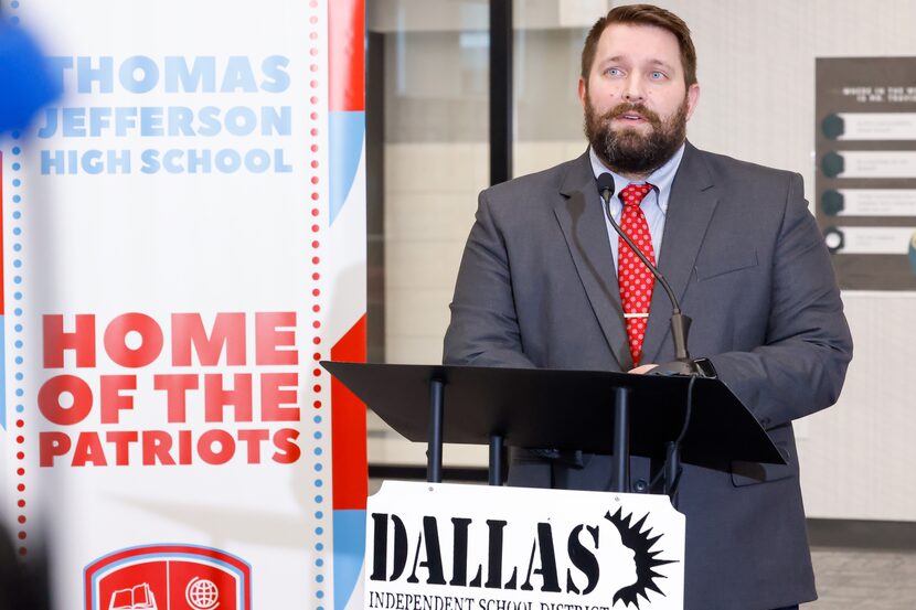 Thomas Jefferson High School principal Benjamin Jones, shown at the school Wednesday,...