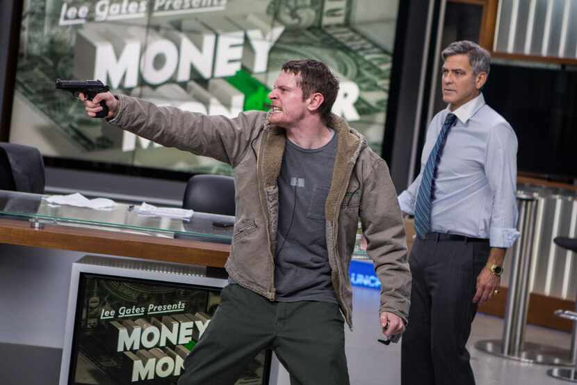 Jack O'Connell and George Clooney in 'Money Monster.' 