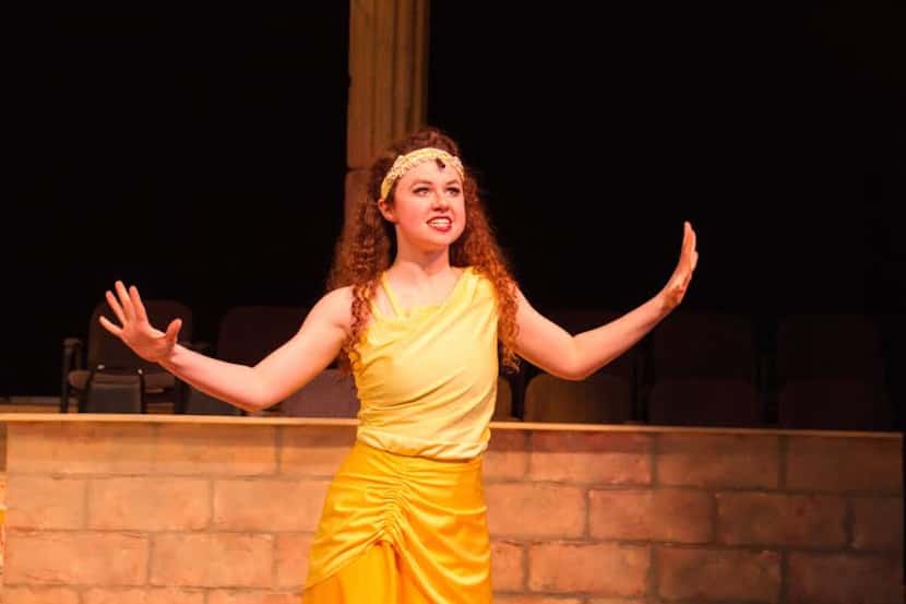  Grace Evans, a student at All Saints' Episcopal School was nominated for best actress in...
