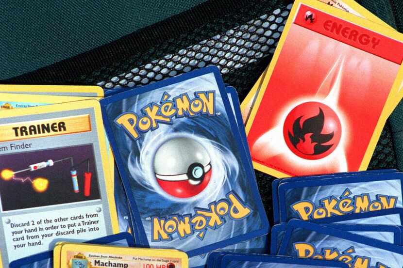 Pokemon collector cards are displayed in Pelham, N.Y. Wednesday, April 14, 1999.