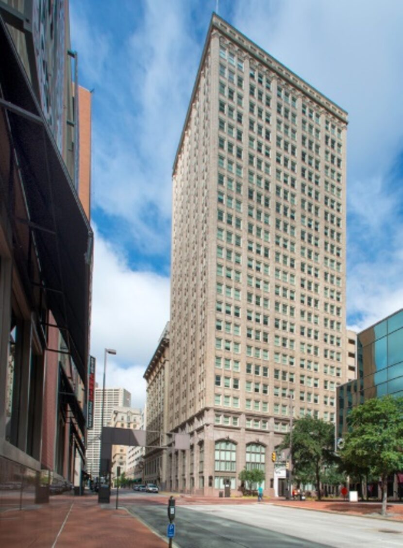 The 714 Main building in downtown Fort Worth was built in 1921.