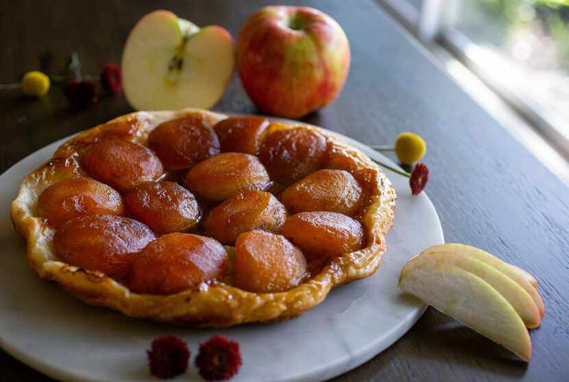 A fresh-baked apple tarte tatin really showcases the fall fruit.