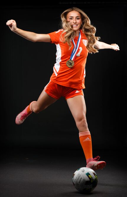 Celina High’s Lexi Tuite, who is The Dallas Morning News All-Area Girls Soccer Player of the...