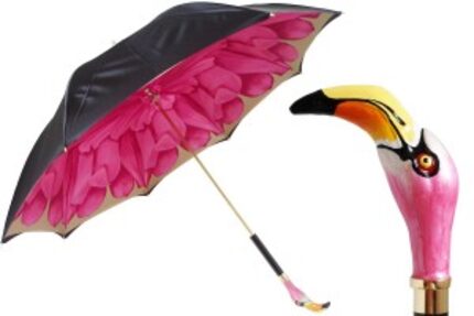  A handmade Pasotti flamingo umbrella from Italy adds a pop of color to Pop-In@Nordstrom.