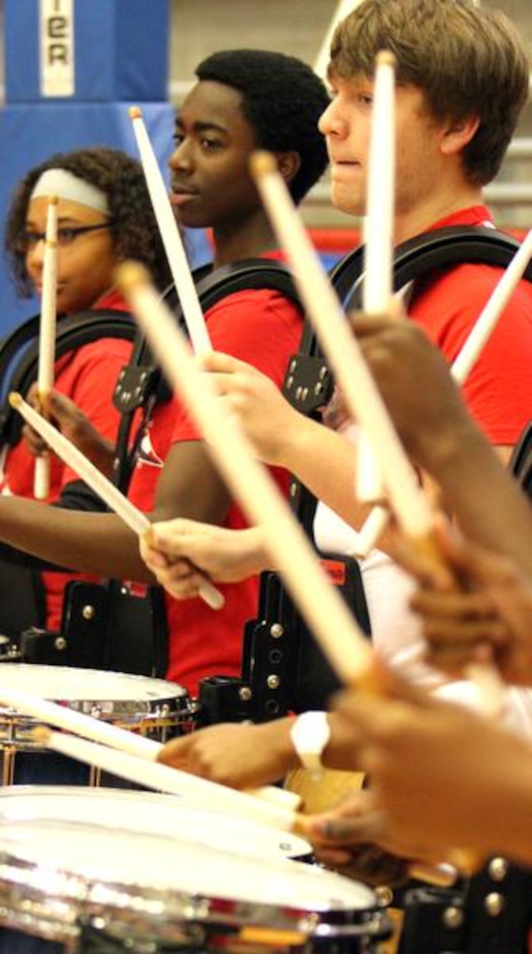 
The Duncanville High School Drum Line were on hand to provide a steady and festive beat for...