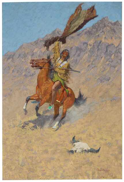 The Signal (If Skulls Could Speak) painted in 1900 by Frederic Remington is the centerpiece...
