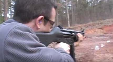 A still shot from a Mamba Guns video.