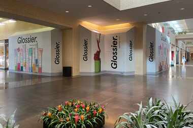 When NorthPark Center opens Friday, May 10, 2024 shoppers will see this Glossier barricade...