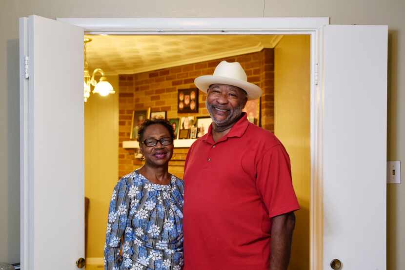 Randolph Dillard (right) has been caring for his wife, Willa, who has Alzheimer's disease,...