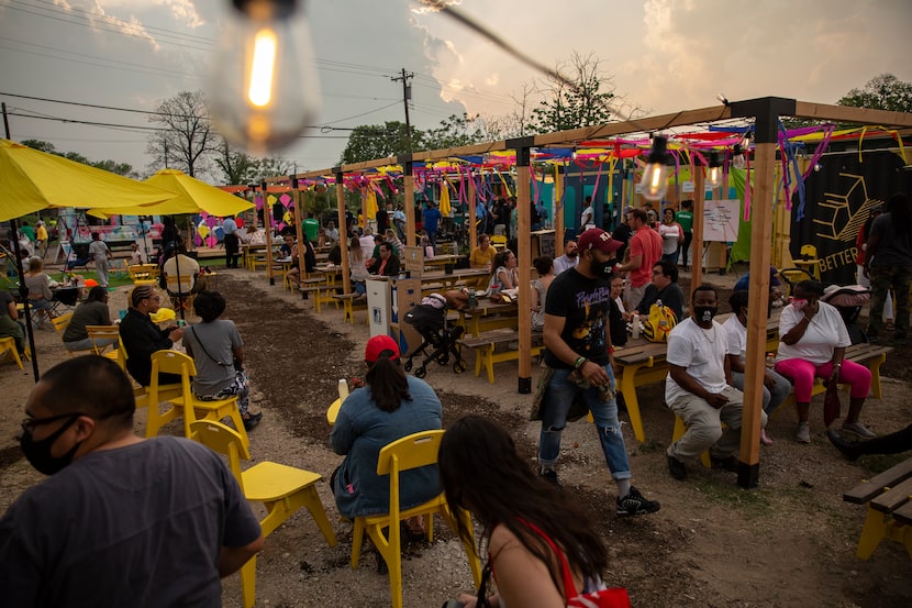 People enjoyed the variety of food, live music, community gardens and play area for the kids...