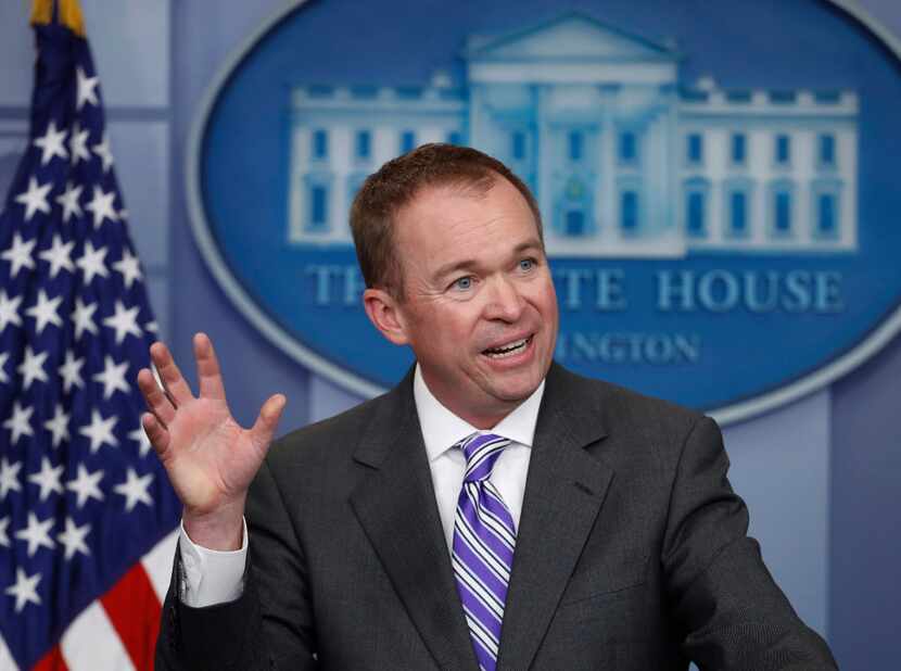 Mick Mulvaney, director of the White House Office of Management and Budget. (Manuel Balce...
