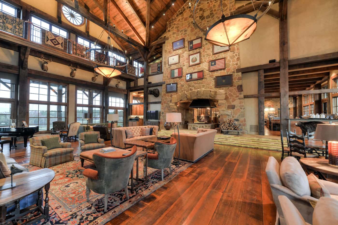 Barefoot Ranch has a 35,000-square-foot, timber-beamed lodge, golf course, boat house,...