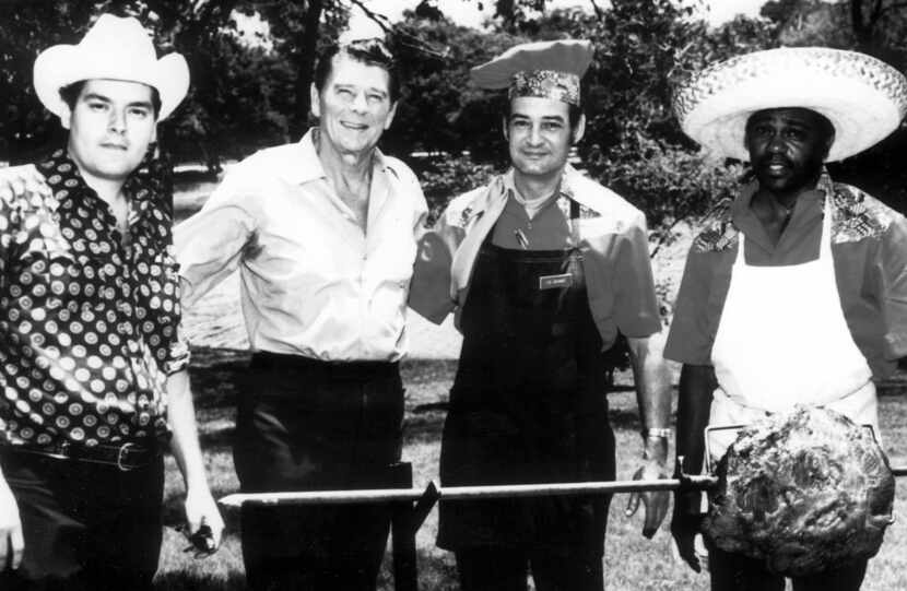 In 1976, Dickey's catered a Texas barbecue event for presidential candidate Ronald Reagan...