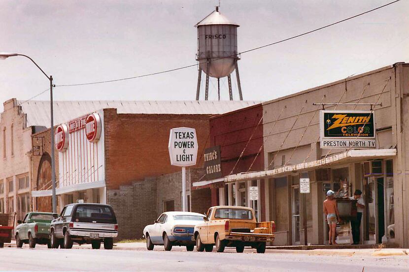 Downtown Frisco in summer 1984
