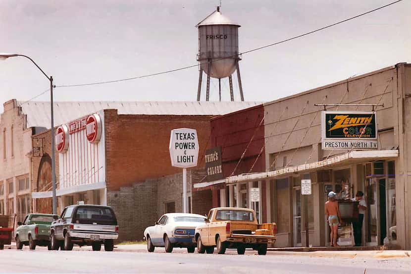 Downtown Frisco in summer 1984