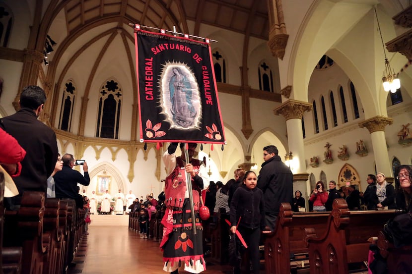 Matachines participated at Thursday night's Mass at the Cathedral Shrine of the Virgin of...