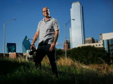 Photojournalist Chris Rusanowsky captured images of Sgt. Roger Rudloff as he fired pepper...