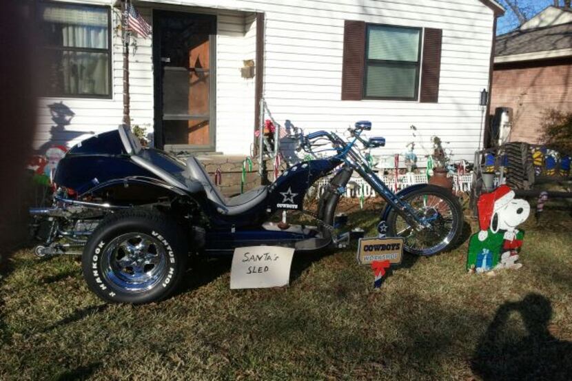 Stephanie Phipps, 76, is the proud owner of a motorcycle trike decorated to honor her...