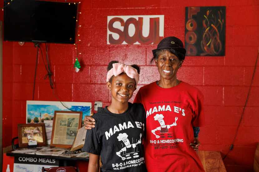 Ernestine Edmond, owner of Mama E’s BBQ and Home Cooking, is pictured with her...