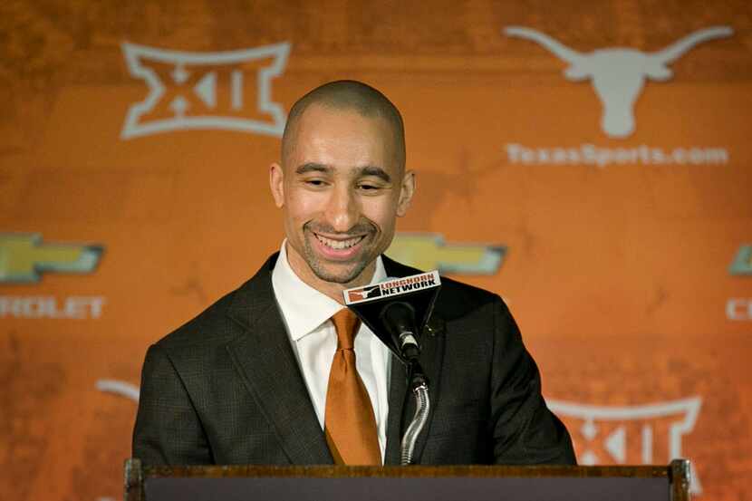 Shaka Smart is introduced as the men's basketball coach at the University of Texas by...