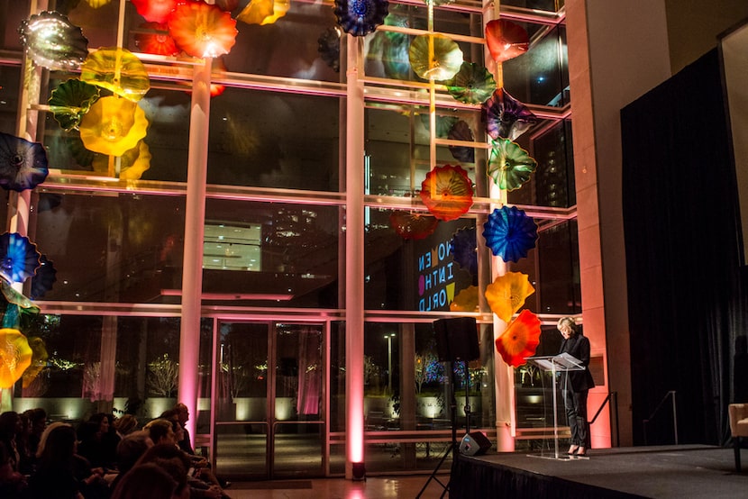 Tina Brown at the  Women in the World salon at the Dallas Museum of Art.