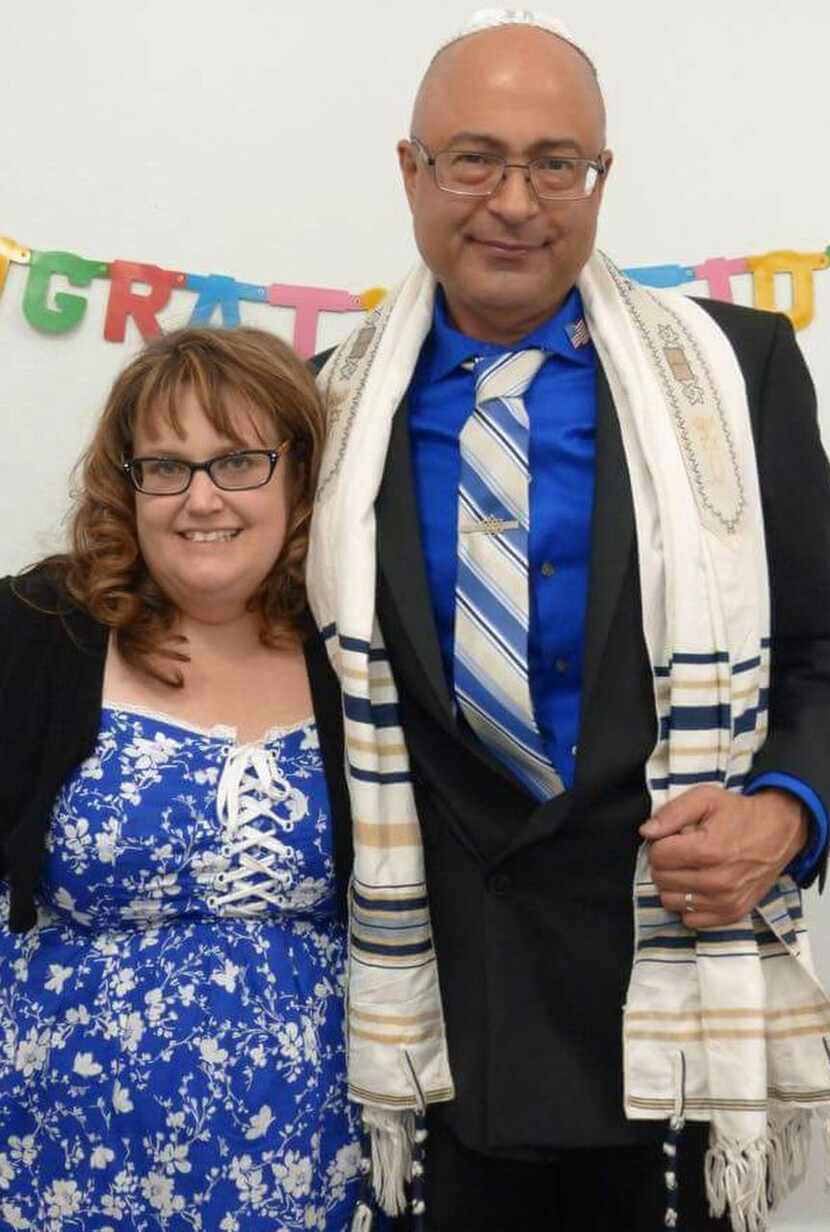 
Nicholas Thalasinos and his wife, Jennifer. 
