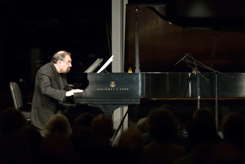Boris Berman plays John Cage's "Sonatas and Interludes" during the Soundings concert at the...
