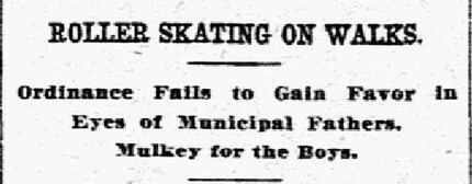Headline from the Feb. 7, 1909, issue of The Dallas Morning News.