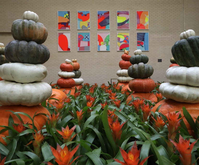 The new seasonal landscaping displays at NorthPark Center in Dallas. 