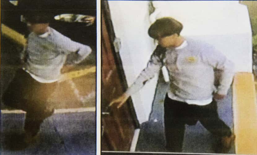 Charleson, S.C., police released these surveillance camera images of the man suspected of...